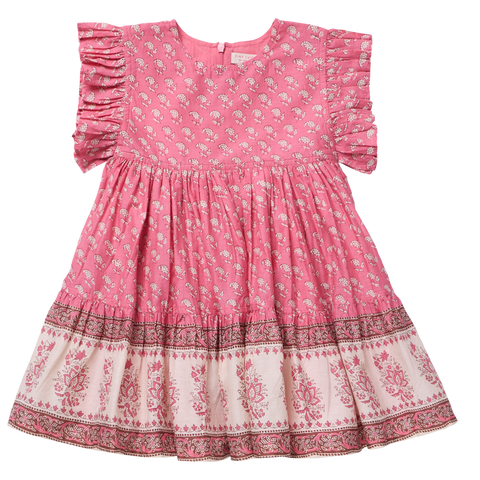 Girls Kit Dress - Small Paisley