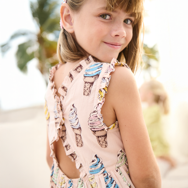 Alyssa Dress - Pink Soft Serve
