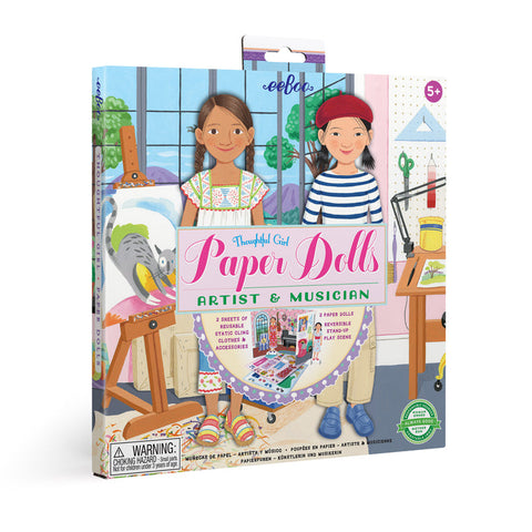 Musician and Artist Paper Dolls Set