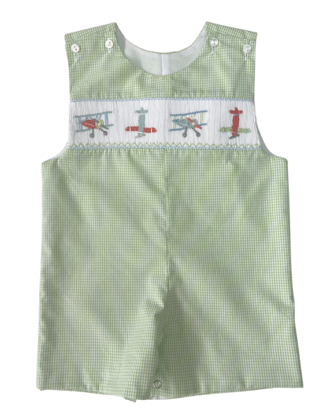 Airplane Smocked Shortall