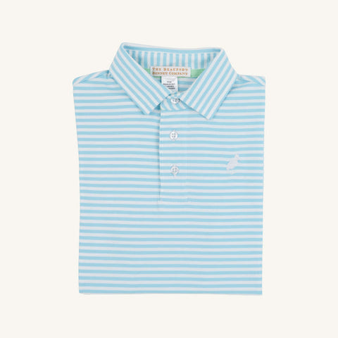 Prim and Proper Polo - Brookline Blue Stripe