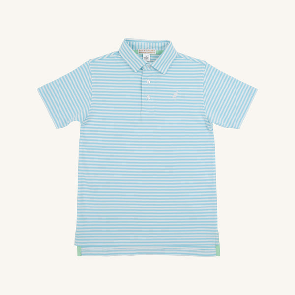 Prim and Proper Polo - Brookline Blue Stripe