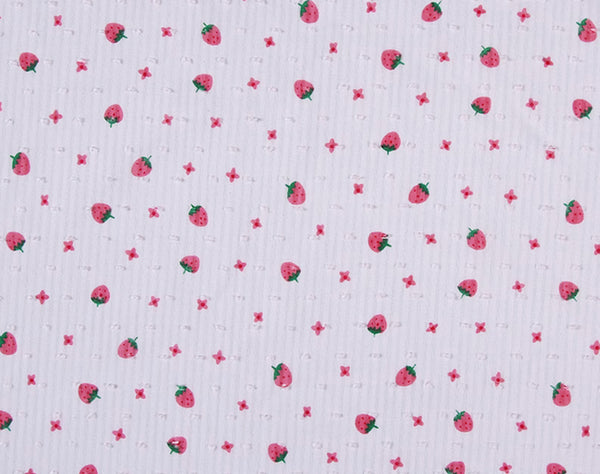 Libby Bubble - strawberry swiss dot