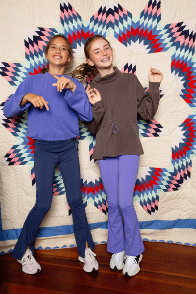 Nell Top - Cocoa/Purple