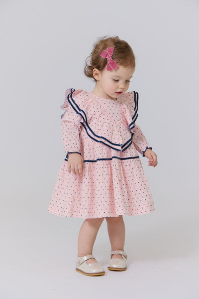 Raphaela Dress - Strawberry Cream Polka Dot