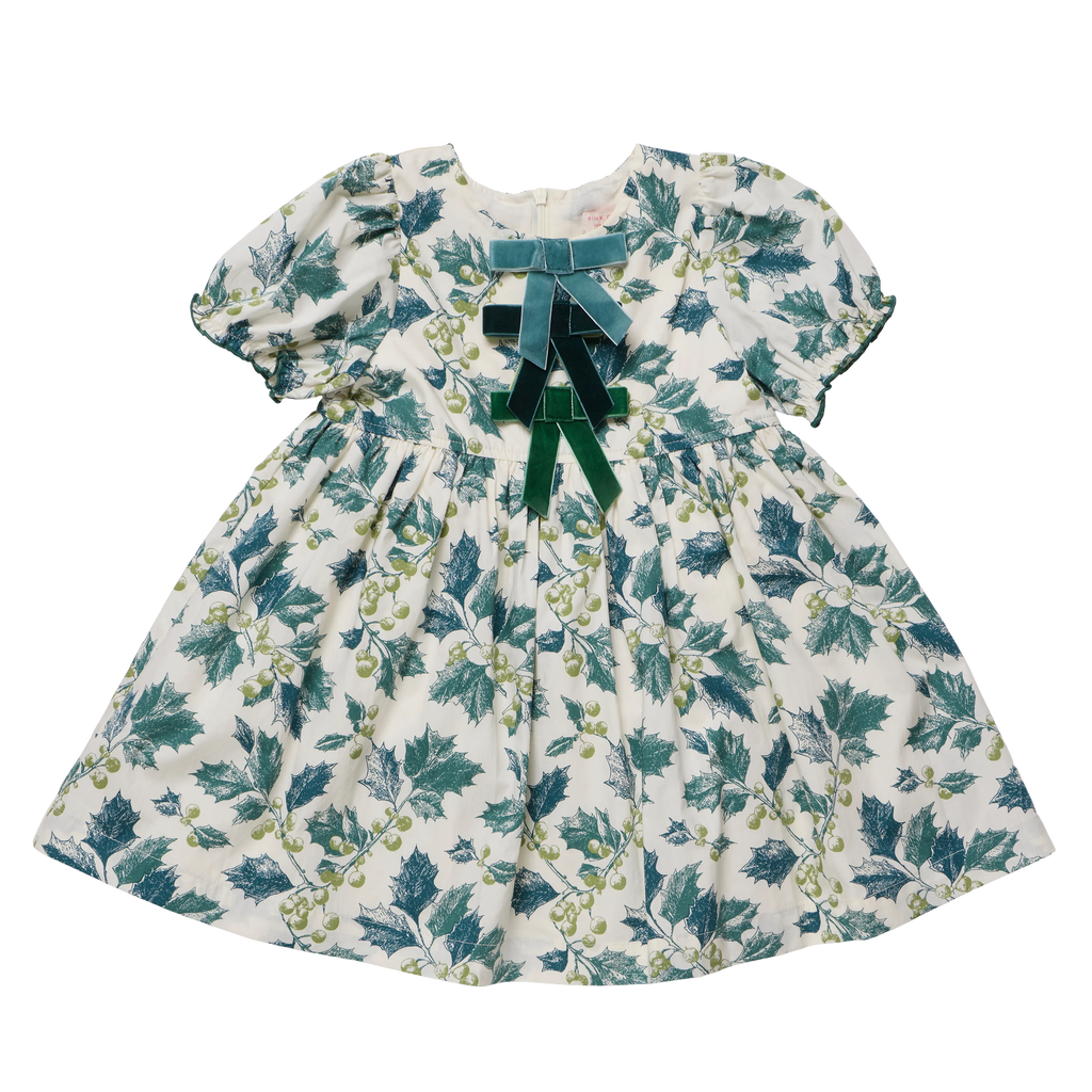 Hermoine Dress - Green Holly
