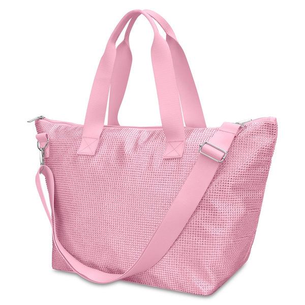 Pink Rhinestone Overnight Bag