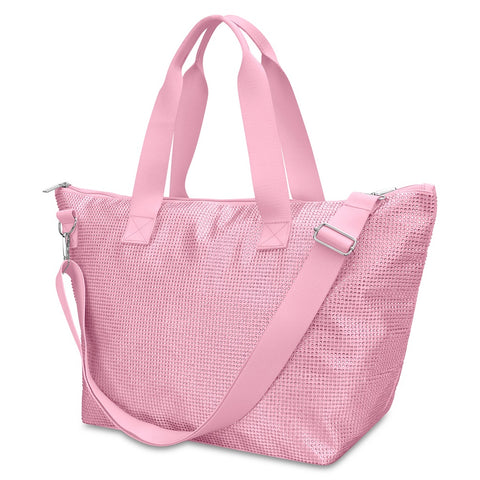 Pink Rhinestone Overnight Bag