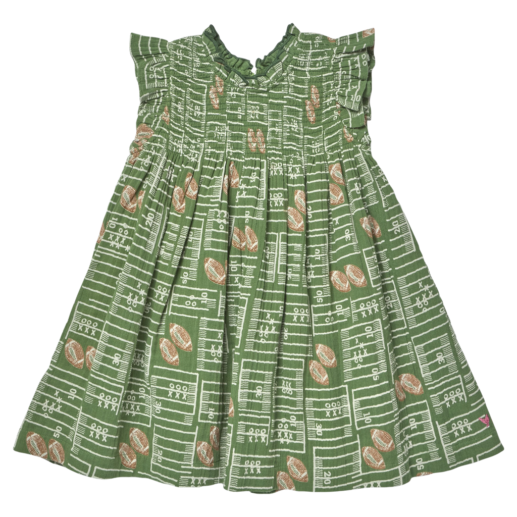 Girls Stevie Dress - Football Field