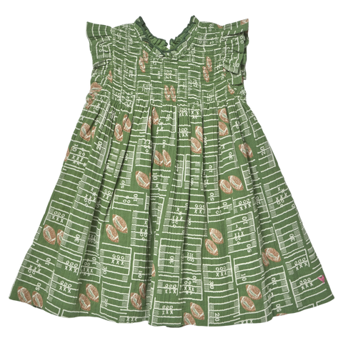 Girls Stevie Dress - Football Field