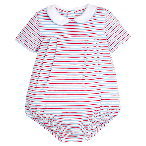 Pleated Peter Pan Bubble - Primary Stripe