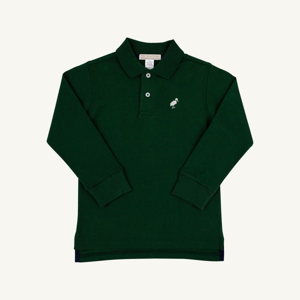 Prim and Proper Polo LS - Grier Green