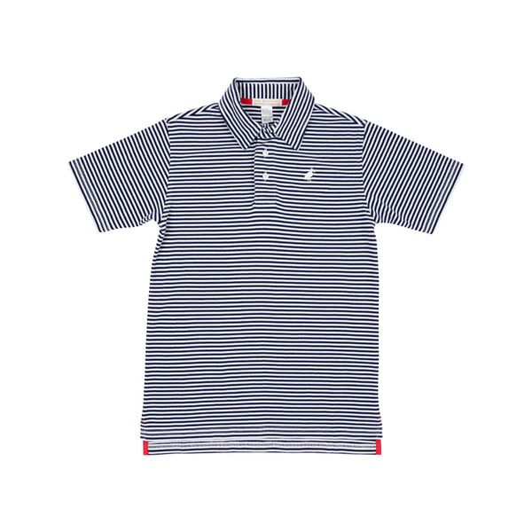 Prim and Proper Polo - Nantucket Navy Stripe