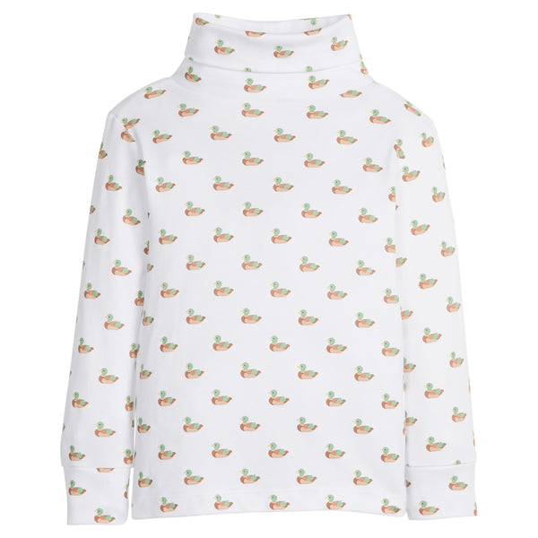 Printed Turtleneck - Mallard