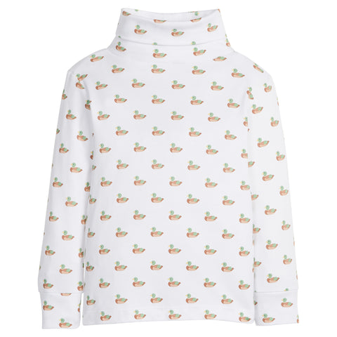 Printed Turtleneck - Mallard