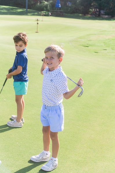 Short Sleeve Pro Performance Polo - Golf Cart Print