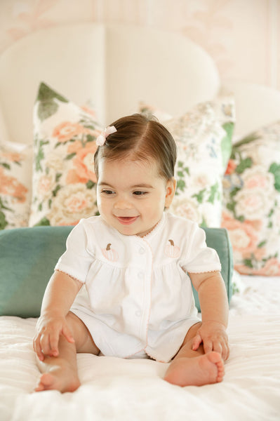 Pink Pumpkin Diaper Cover Set