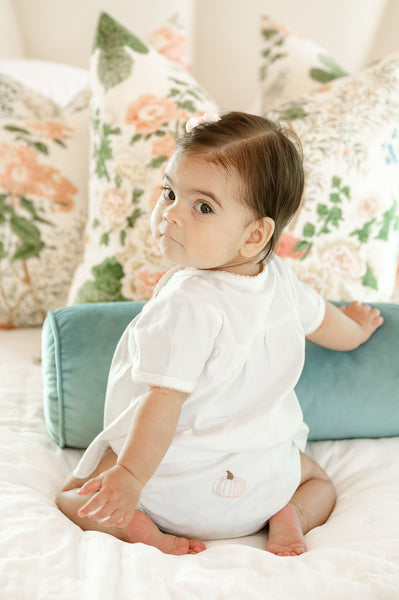 Pink Pumpkin Diaper Cover Set