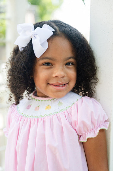 Rainbow Pumpkin Smocked Helen Dress