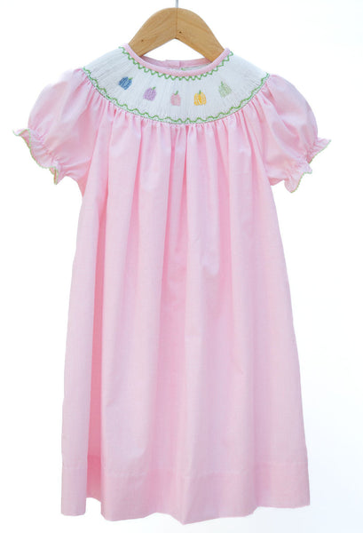 Rainbow Pumpkin Smocked Helen Dress