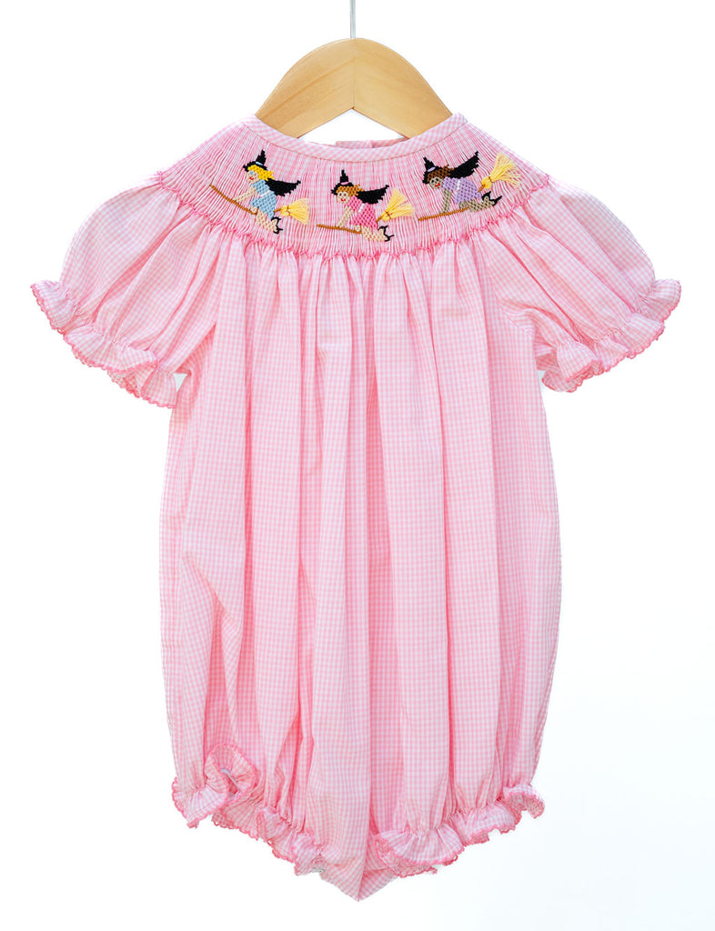 Witches Smocked Birdie Bubble