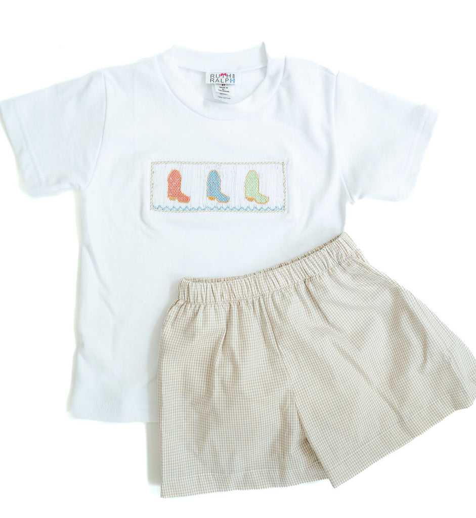 Cowboy Boots Beau T-Shirt/Shorts Set
