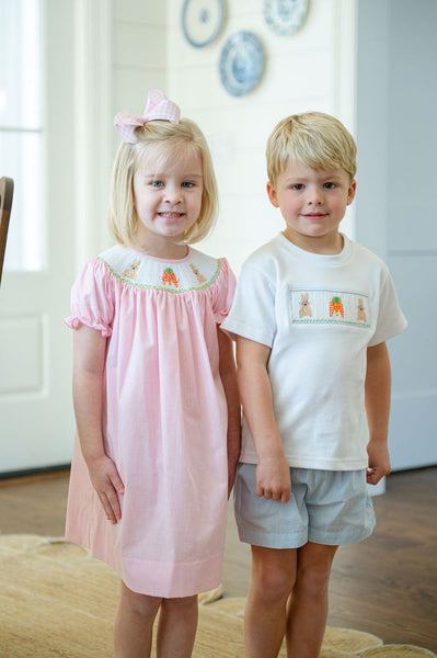 Easter Bunny and Carrots Beau T-shirt/Shorts Set