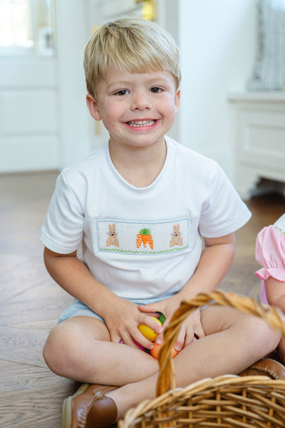Easter Bunny and Carrots Beau T-shirt/Shorts Set