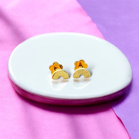 Rainbow Tiny Stud Earrings