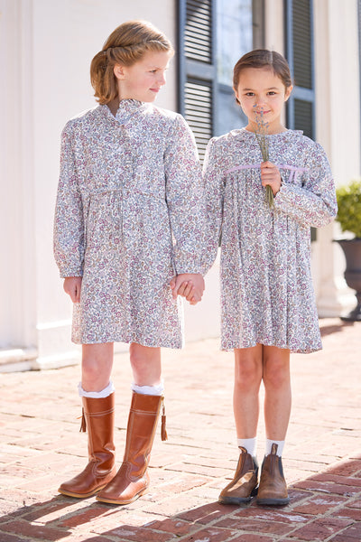 Ruffled Shirt Dress - Margaux Floral