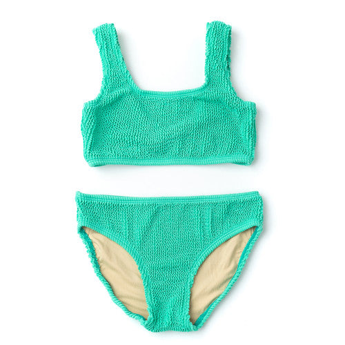 Two Piece Crinkle Bikini - Mint