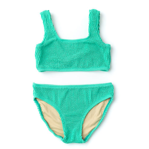 Two Piece Crinkle Bikini - Mint