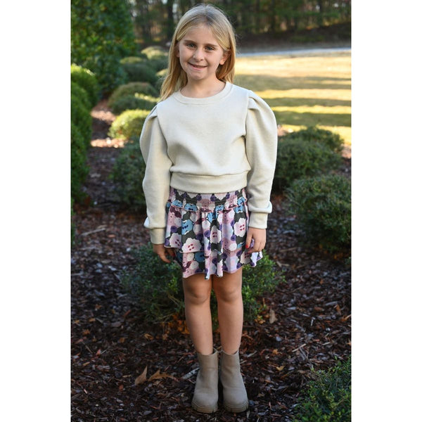 Scottie Skirt - Teal Ink Blot