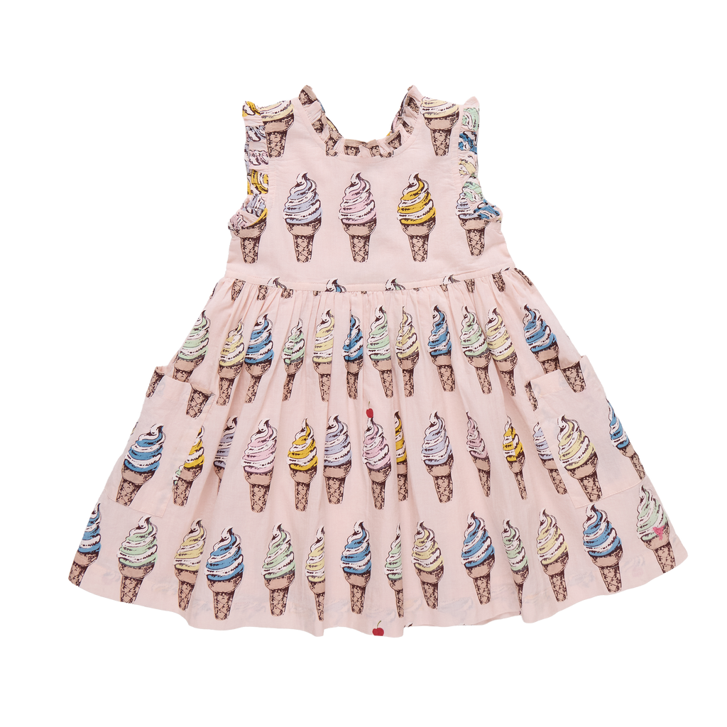 Alyssa Dress - Pink Soft Serve