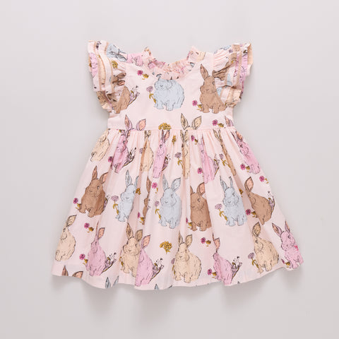 Jennifer Double Ruffle Dress - Vintage Bunnies