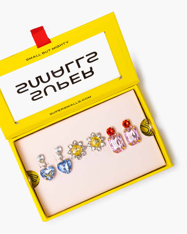 Dinner & A Movie Clip On Earring Set