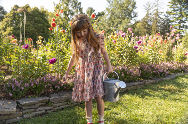 Jennifer Dress - Multi Flower Drop