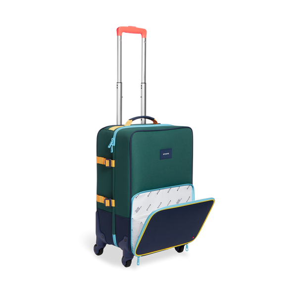 Logan Carry-On Suitcase - Green/Navy