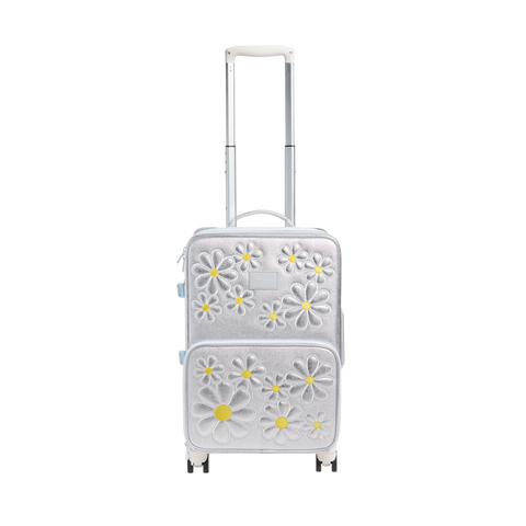 Logan Carry-On Suitcase - 3D Daisies