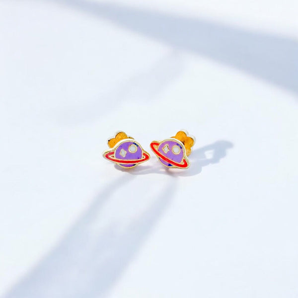 Saturn Tiny Stud Earrings