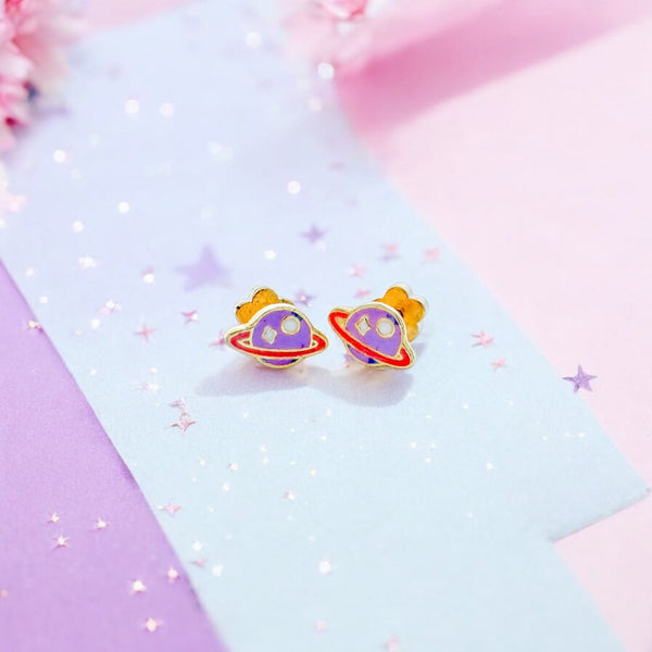 Saturn Tiny Stud Earrings