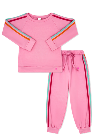 Savannah Jogger Set - Taffy Pink, Strawberry Pink