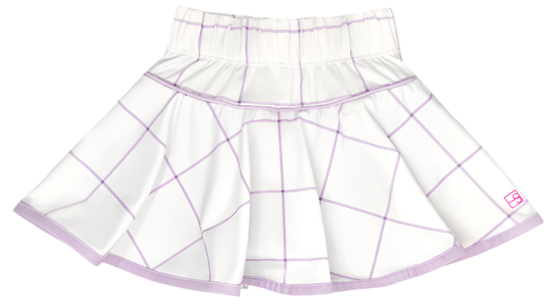 Quinn Skort - Pure Coconut Willington Windowpane