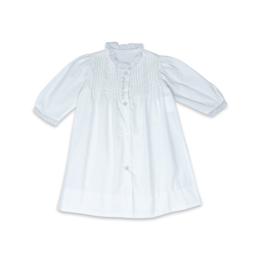 1956 Daygown Set - Blessings White with Floral Embroidery