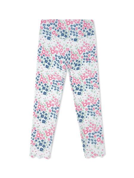 Sadie Scallop Legging - Baton Rouge Blooms