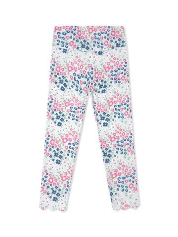Sadie Scallop Legging - Baton Rouge Blooms