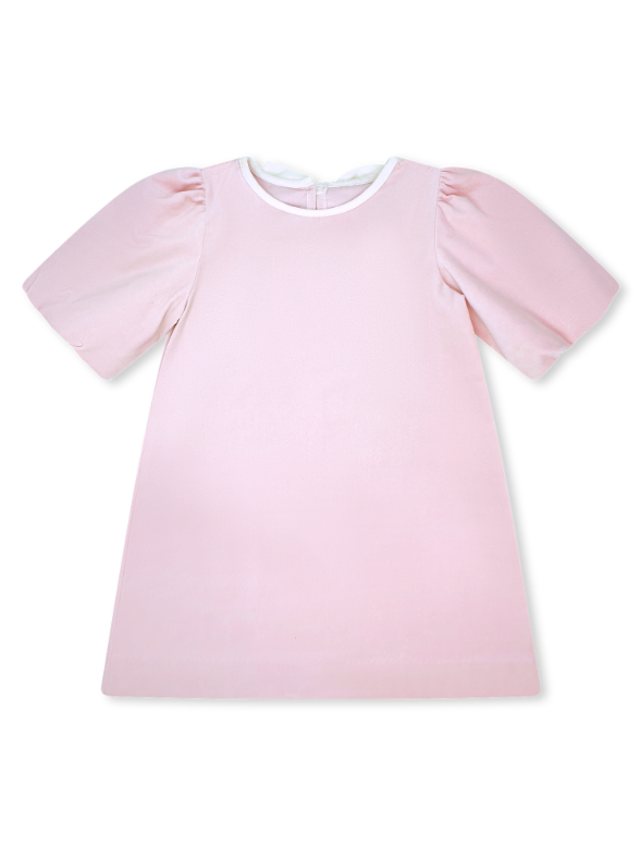 Hallie Dress - Petite Pink Velvet
