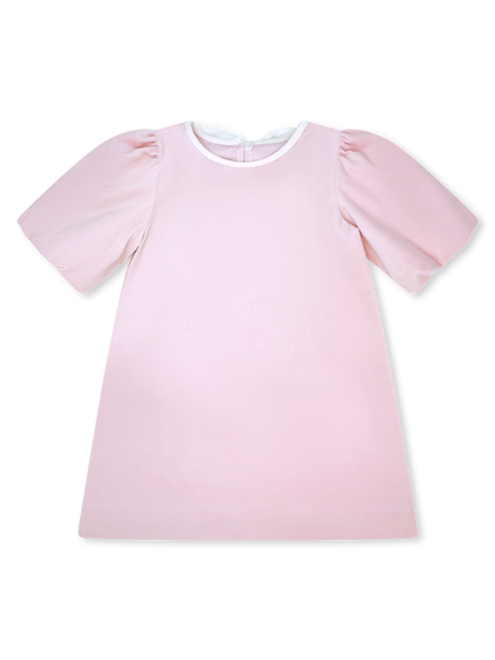 Hallie Dress - Petite Pink Velvet