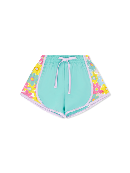 Elise Short - Totally Turquoise with Bloomtastic Sides
