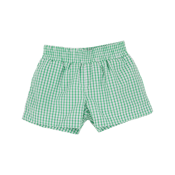 Sheffield Shorts - Kiawah Kelly Green Windowpane